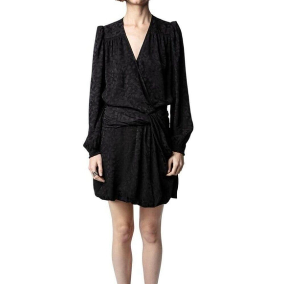 Zadig &Voltaire Recol jacquard leopard-print minidress Size Small - Picture 1 of 10